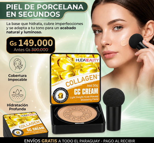 Moisture Cushion®💎  Beauty Cream Base Maquillaje Anti-Edad+Colágeno+niacinamida💃