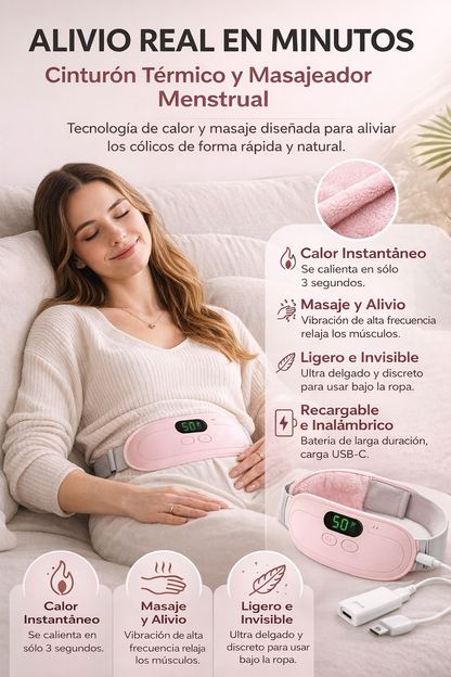 Anticólicos y Masajeador Menstrual FEMAX- ✨Alivio discreto, para cualquier lugar🌸✨