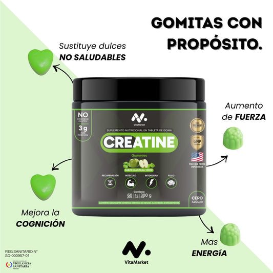 GUMMIX CREATINA- CREATINA EN GOMITAS VitaMarket
